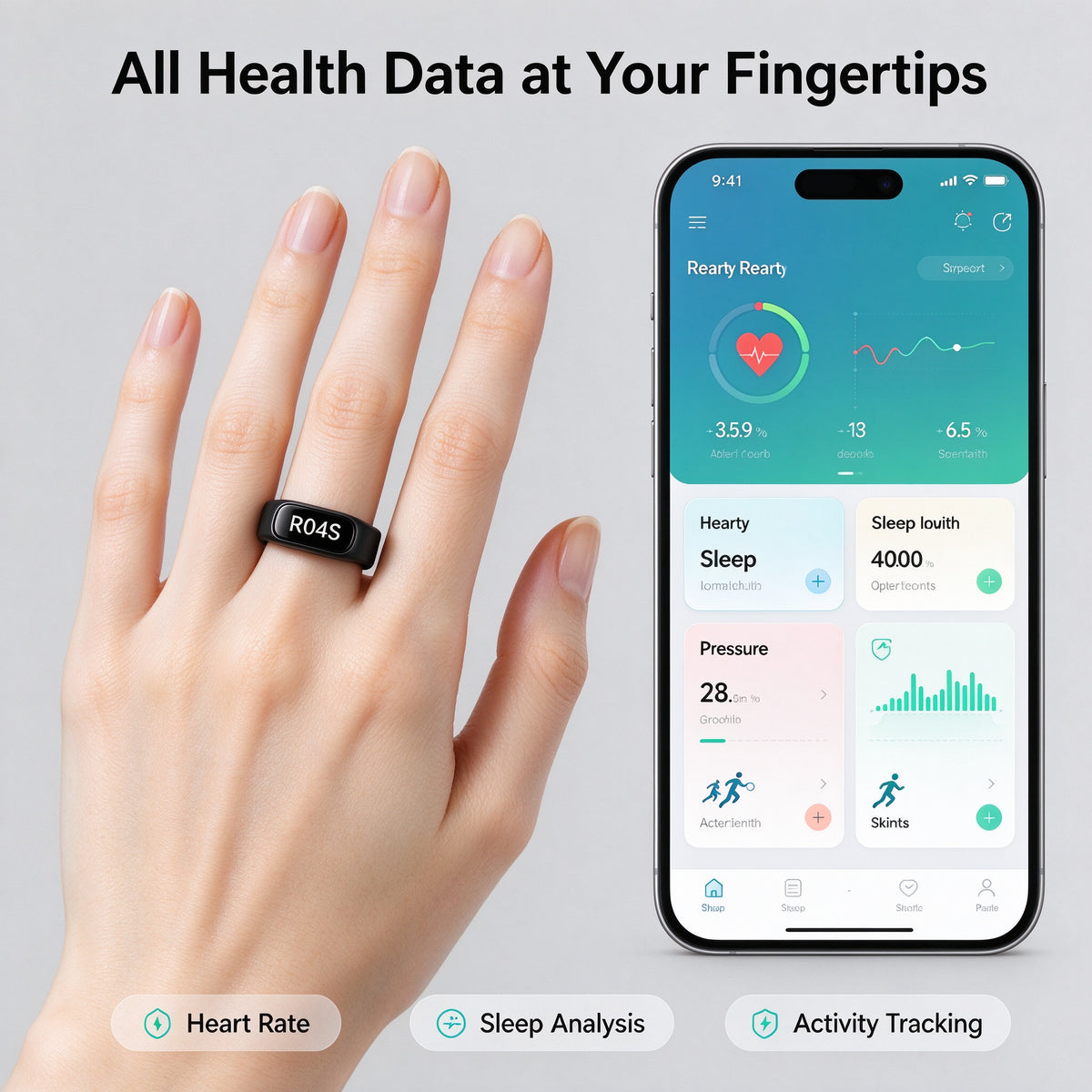 Lunelvia Smart Ring — AI Health & Sleep Tracker